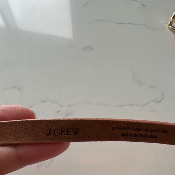 J Crew NEW Rose Gold Size Small Belt  + Pink Luggage Tag - Picture 5 of 8